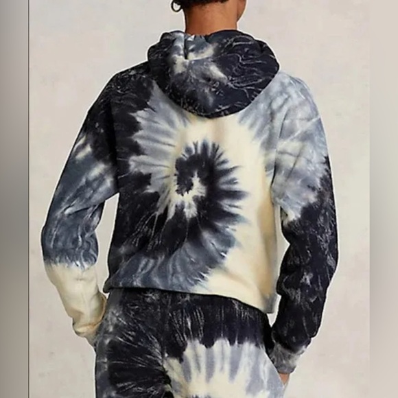 Polo Ralph Lauren Spiral Tie-Dye Cotton Hoodie Junior Size XXL NWT $148 - Picture 5 of 11